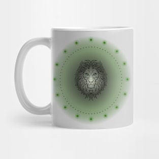 Lion's Resilience, Spirit Animal. Totem, Meditative. Mug